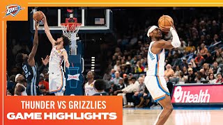 OKC Thunder vs Memphis Grizzlies  Game Highlights  December 18 2023 [upl. by Lonyer877]