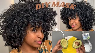 DIY MASQUE POUR RETROUVER TES BOUCLES  cheveux bouclés frisés crépus [upl. by Eleik]