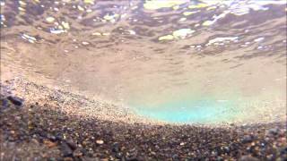 Underwater video of sediment transport in Akutan Alaska by High Tide Exploration [upl. by Arik]