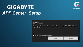 how to install gigabyte app center [upl. by Llevert]