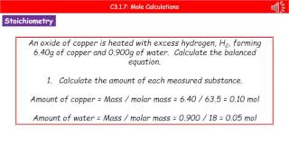 OCR Gateway A C317 Mole Calculations Summary Higher Tier [upl. by Behrens]