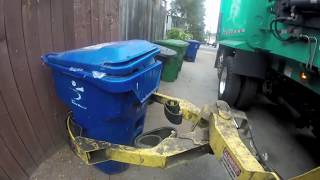 Recycle Truck Ride Along — GoPro Arm View [upl. by Nemajneb]