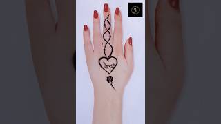 Simple mehndi design Hand mehndi design New mehndi design Best mehndi design viral youtubeshorts [upl. by Wehhtam]