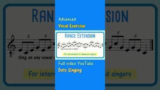 Vocal Range Extension Exercise  Chimes 15 Octave shorts [upl. by Trahurn]