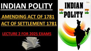 AMENDING ACT OF 1781 Act of Settlement 1781 or Declaratory Act Features of Amending Act of 1781 [upl. by Walkling982]