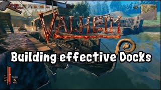 Valheim Tutorial Building Effective Docks Keeping boats safeupdated [upl. by Dosh51]