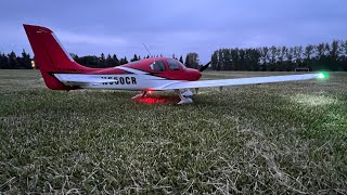 Cirrus SR22T  short flight [upl. by Drofkcor526]