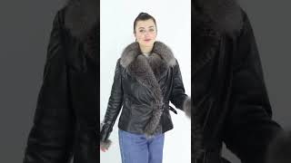 Explore Womens Shearling Leather Jacket 🔥 [upl. by Hait947]