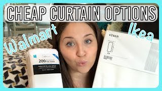 Cheap Curtain Options  Walmart vs Ikea [upl. by Marie]