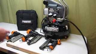 Freeman Finish and Trim 6Gal Compressor Combo Kit 3Piece [upl. by Gnivri758]