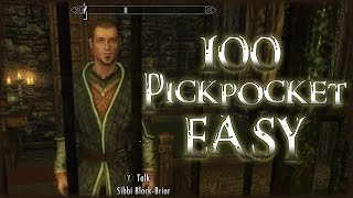 Skyrim Special Edition 1  100 Pickpocket EASY [upl. by Brittain]