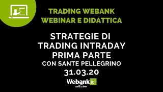 Strategie di trading INTRADAY [upl. by Bratton287]