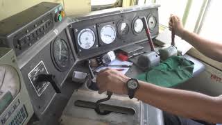 IRFCA Inside Alco WDM3A spectacular Diesel Loco Cab Ride at 115KMPH [upl. by Borlow]