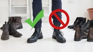 How to Style Boots This Fall  Mens Chelsea Combat and Dress Boot Inspiration [upl. by Rosana35]