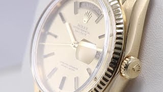 How to Set Day amp Date on NonQuickset Rolex DayDate [upl. by Crescint]