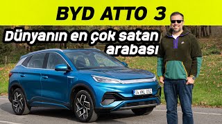 BYD Atto 3 Test Sürüşü 2024  Dünyanın en çok satan elektrikli arabası [upl. by Neelhtak]