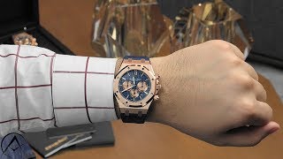 4K  Review 2018 Audemars Piguet Royal Oak Chronograph 41mm Rose Gold Watch 26331OROOD315CR01 [upl. by Alliuqat565]