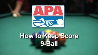 How to Keep Score While Playing 9Ball in the APA Pool League [upl. by Hamfurd]