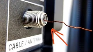 Make a powerful antenna from wire and watch digital channels in HDTV quality  Amplifier antenna [upl. by Kleiman]