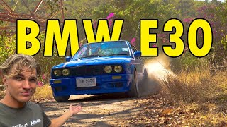 Jag kör ”RALLY” i Thailand med en BMW E30 [upl. by Rosalia]