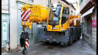 Liebherr  Installation work of a LTC 104531 Mobile Crane in Carcassonne France [upl. by Ollie]