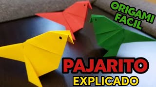 🐦🐦 ¿CÓMO HACER PAJARITO DE PAPEL EXPLICADO  ORIGAMI FACIL  MANUALIDADES LOS TIENES QUE HACER [upl. by Gaither]