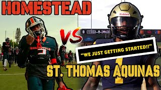 🔥💣 STATE CHAMPIONSHIP REMATCH HOMESTEAD VS ST THOMAS AQUINAS [upl. by Demaggio]