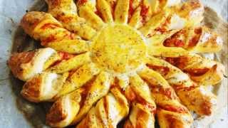 Recette de tarte soleil à partager pour lapéro [upl. by Annaicul]