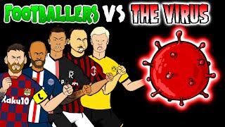 ☣️Footballers VS The 🦠☣️ Feat Messi Ronaldo Zlatan Haaland amp more [upl. by Wini]