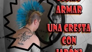 Como armar una cresta con jabon How to make a mohawk with soap [upl. by Roskes529]