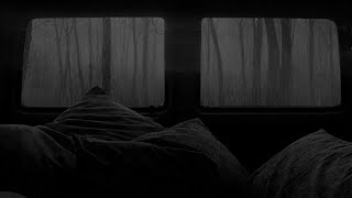 Sleep in car in heavy rain and thunderstorm for rest and sleep  car camping [upl. by Duff]