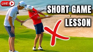 If You Fat or Thin Chip Shots You Need To Watch This  Live Golf Lesson [upl. by Eivi]