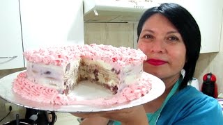 TORTA HELADA DE FRUTILLA SIN HORNO  DÍA DE LA MAMÁ Silvana Cocina ❤ [upl. by Efal]