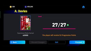 ADavies Max Training Tutorial In Efootball 2023 Mobile davies efootball 2023 [upl. by Brag]