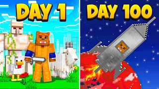 I Survived 100 Days In Minecraft Galacticraft [upl. by Ball]