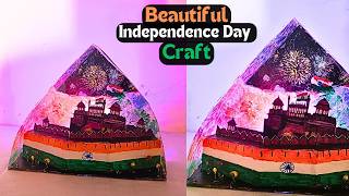 15 august project new independence day project Independence Day craft ideas  waste material craft [upl. by Eckel]