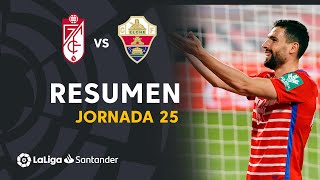 Resumen de Granada CF vs Elche CF 21 [upl. by Winthorpe]