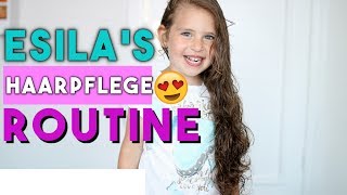 ESILAS HAARPFLEGE ROUTINE  ABENDROUTINE  ZU BETT GEH ROUTINE  FILIZ [upl. by Enilarak]