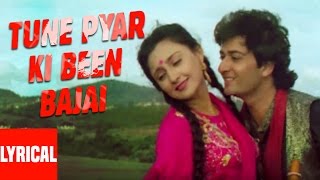 Tune Pyar Ki Been Bajai Lyrical Video  Aayee Milan Ki Raat  Anuradha P Mahd Aziz AvinashShaheen [upl. by Yrellav]