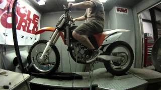 KTM 350 SXF on the Dyno [upl. by Adnilem]