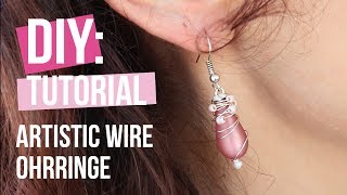 Schmuck machen Ohrringe mit Artistic Wire ♡ DIY [upl. by Jenilee490]