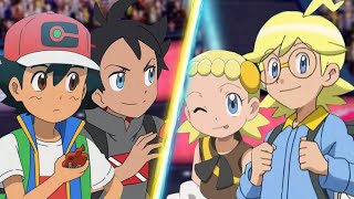 Pokemon Battle Ash and Goh Vs Clemont and Bonnie [upl. by Scoter]