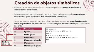 MATLAB Cálculo simbólico para solucionar ecuaciones [upl. by Veronika529]