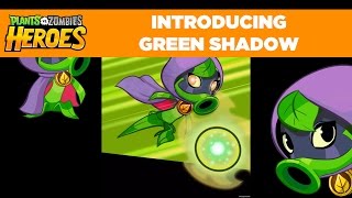 Plants vs Zombies Heroes  Green Shadow Hero Gameplay [upl. by Oulman]