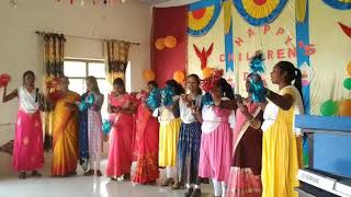 Hurrey Hurrah  song by teachers  childrens day  SFS Alinagar [upl. by Helprin]