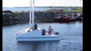 Duo480C 16quot trailerable catamaran build and launch [upl. by Suhpoelc]