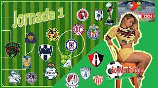 PRONÓSTICOS JORNADA 1 LIGA MX CLAUSURA 2024 🔴 [upl. by Hutchison]