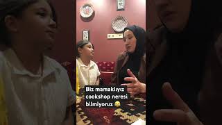 COOKSHOP NERESİ YA SİZLER NERELİSİNİZ 😂ırmakveannesii shortvideo youtubeshorts keşfetteyiz [upl. by Nnylrac]