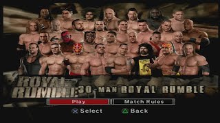 WWE Smackdown Vs Raw 2007 PS2  Royal Rumble Match [upl. by Ardnued163]