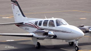 Beechcraft G58 Baron Takeoff amp Landing  Kohnan Aerodrome in February 2019 [upl. by Rebel]